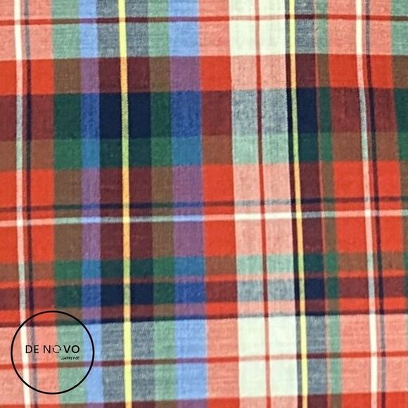 JOHN MARTIN Men's Red Plaid Button-Down Shirt Size Large - Picture 4 of 9